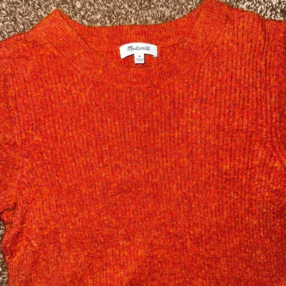 Madewell Vibrant Orange Sweater Top - Picture 2 of 3